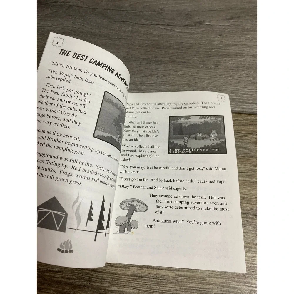 Sega Game Gear The Berenstain Bears Camping Adventure Instruction Manual 1994
